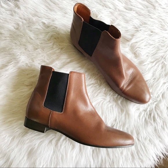 J. Crew Shoes - J. Crew Colony Brown Leather Chelsea Ankle Boot